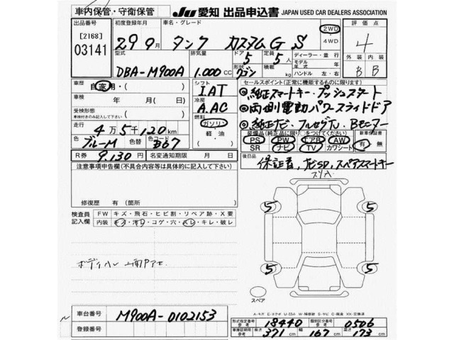 Toyota TANK 2017 8264428-2