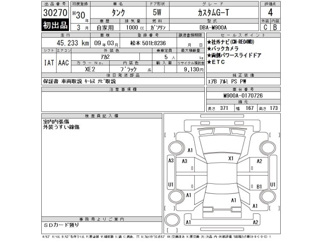 Toyota TANK 2018 8264462-2