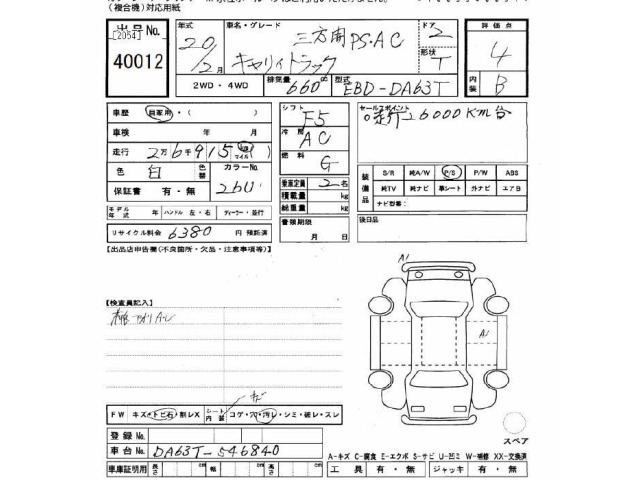Suzuki CARRY TRUCK 2008 8270341-2