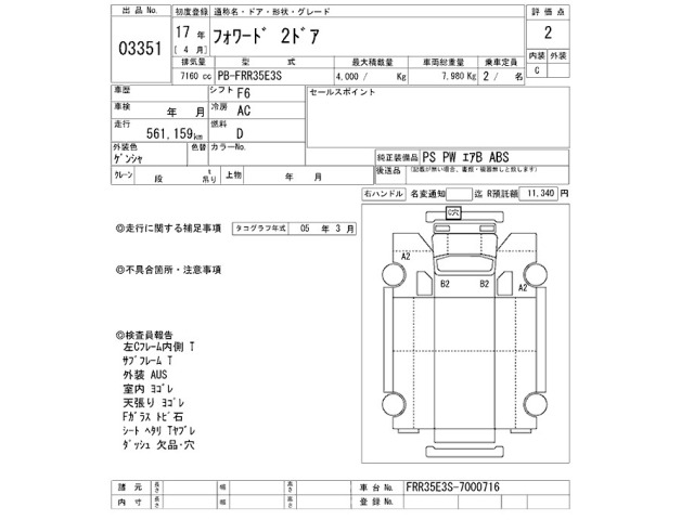 Isuzu FORWARD 2005 8269828-2