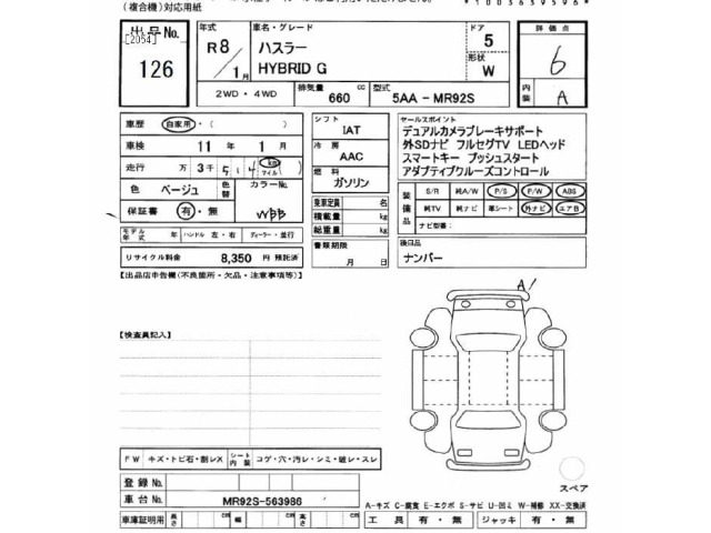Suzuki HUSTLER 2026 8268464-2