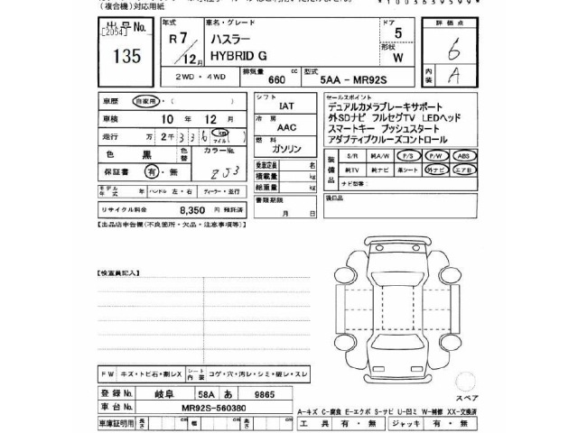 Suzuki HUSTLER 2025 8268467-2