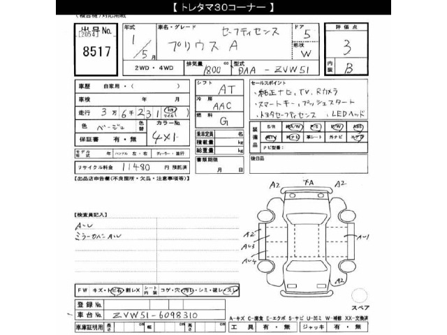 Toyota PRIUS 2019 8272596-2