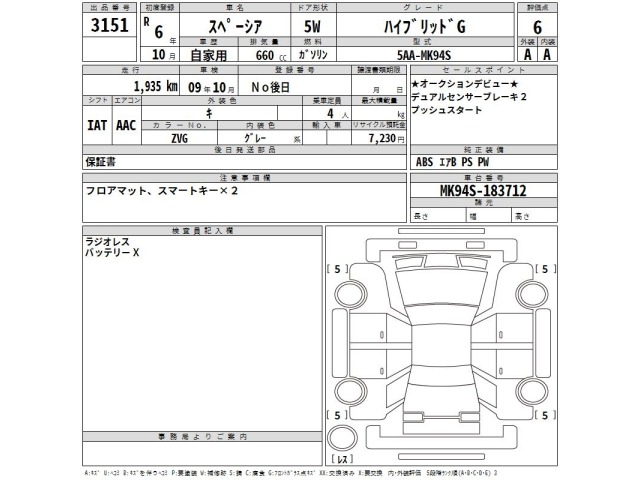 Suzuki SPACIA 2024 8272103-2