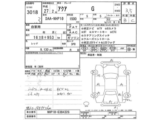 Toyota AQUA 2015 8274346-2