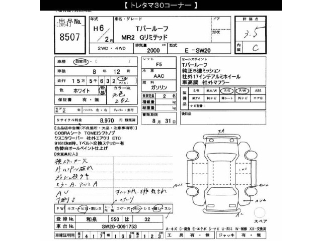 Toyota MR2 1994 8291898-2