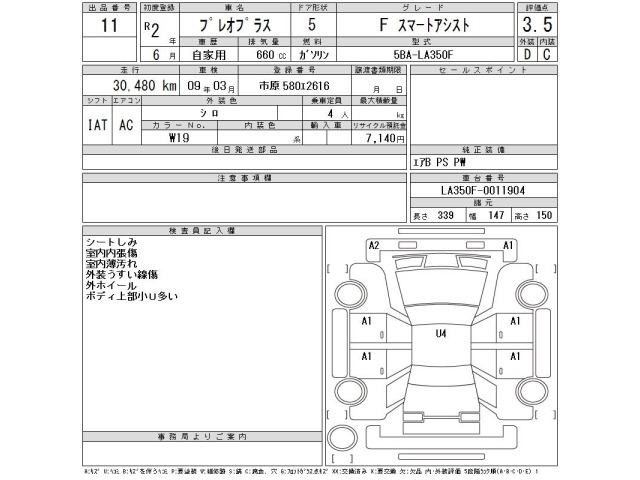 Subaru PLEO PLUS 2020 8305808-2