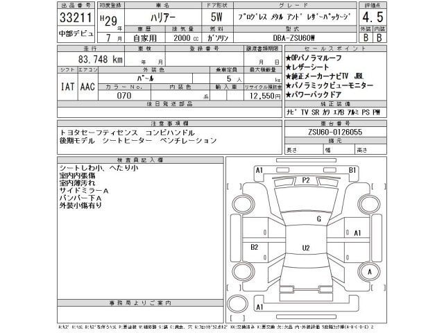 Toyota HARRIER 2017 8320509-2