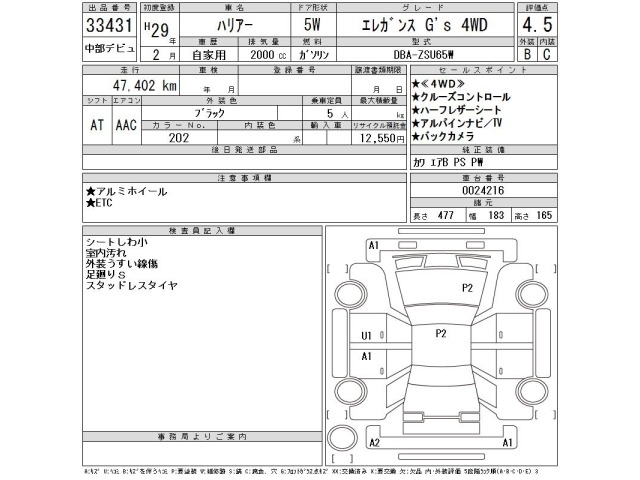 Toyota HARRIER 2017 8320518-2