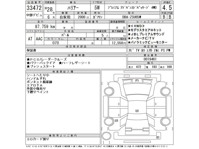 Toyota HARRIER 2016 8320526-2