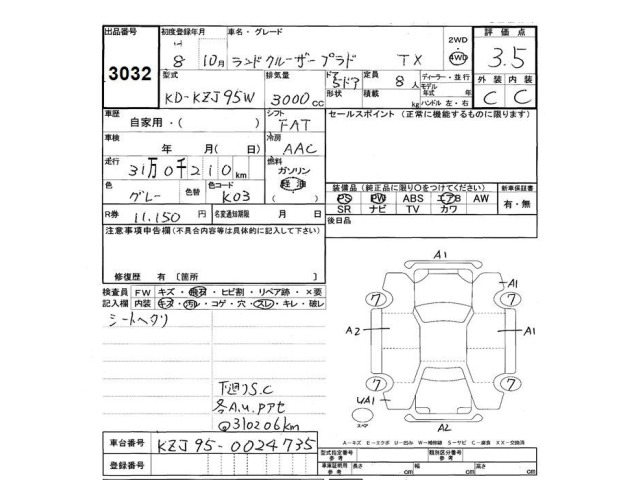Toyota LAND CRUISER PRADO 1996 8320065-2