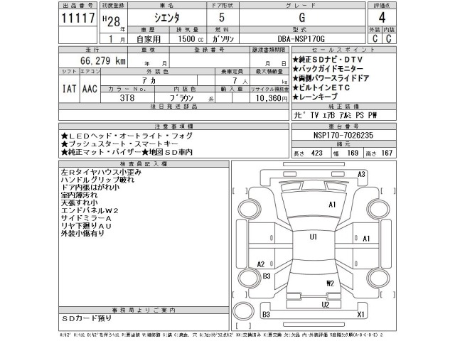Toyota SIENTA 2016 8320587-2