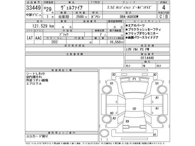 Toyota VELLFIRE 2017 8320983-2