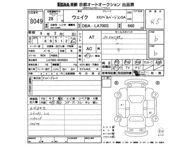 Daihatsu WAKE 2016 8319961-2