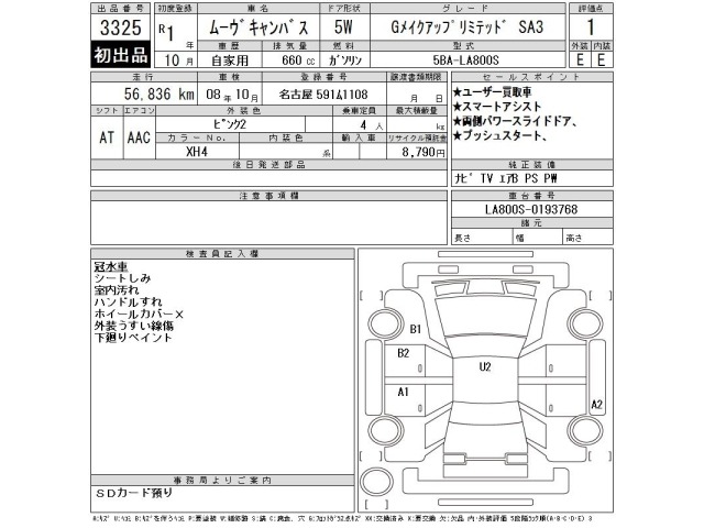 Daihatsu MOVE CANBUS 2019 8338773-2
