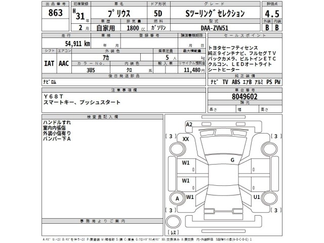 Toyota PRIUS 2019 8339771-2