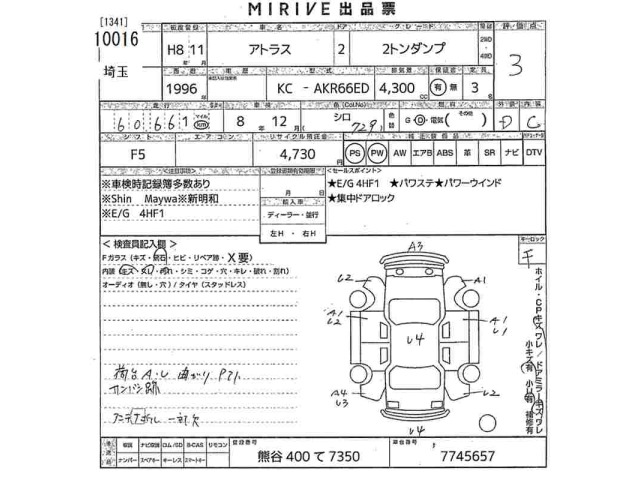 Nissan ATLAS 1996 8343182-2