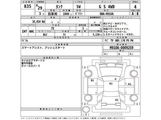 Toyota TANK 2017 8340149-2