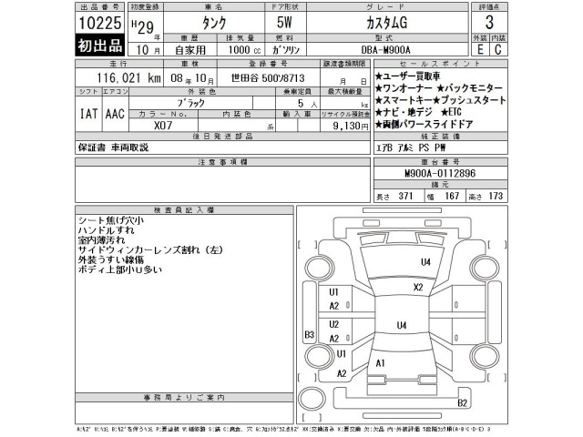Toyota TANK 2017 8340369-2