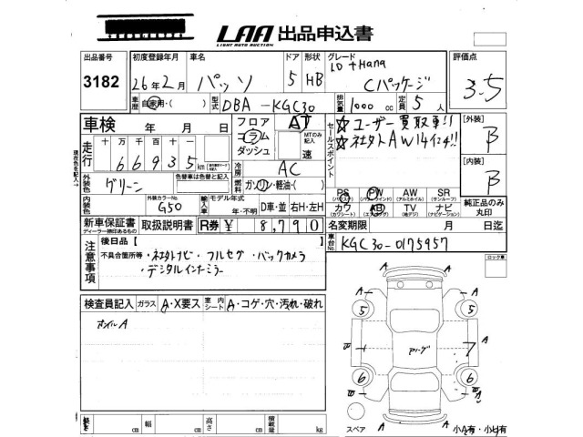 Toyota PASSO 2014 8357725-2