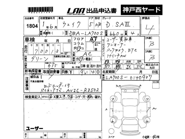 Daihatsu WAKE 2019 8359461-2