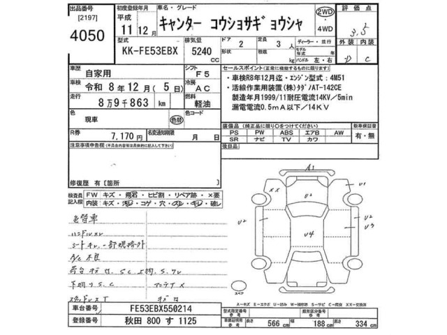Mitsubishi CANTER 1999 8421124-2