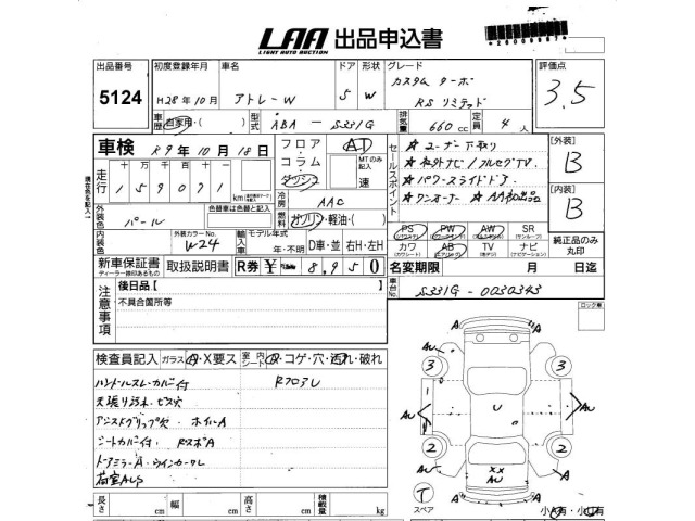 Daihatsu ATRAI WAGON 2016 8455991-2