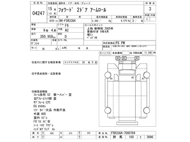 Isuzu FORWARD 2003 8464623-2