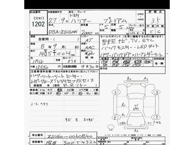 Toyota HARRIER 2015 8452125-2