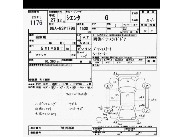 Toyota SIENTA 2015 8444222-2