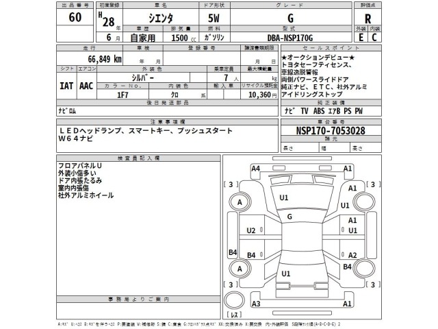 Toyota SIENTA 2016 8444253-2