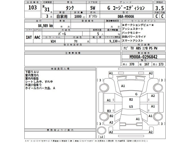 Toyota TANK 2019 8472226-2