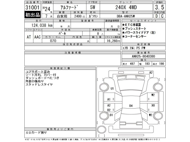 Toyota ALPHARD 2012 8491931-2