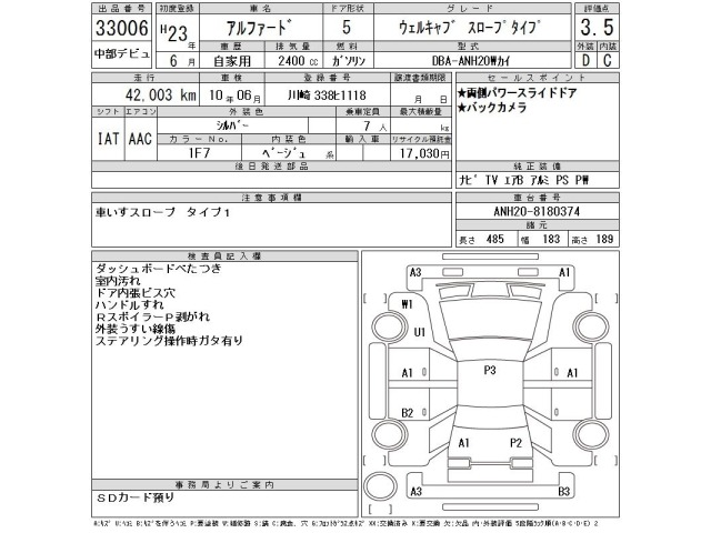 Toyota ALPHARD 2011 8491932-2