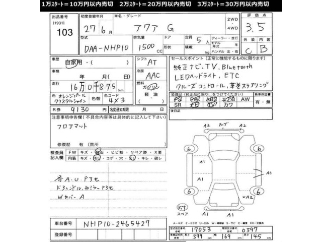 Toyota AQUA 2015 8482007-2