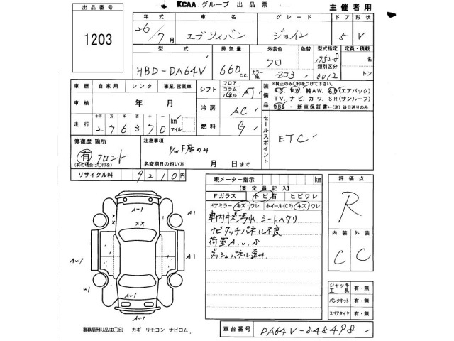 Suzuki EVERY 2014 8481910-2