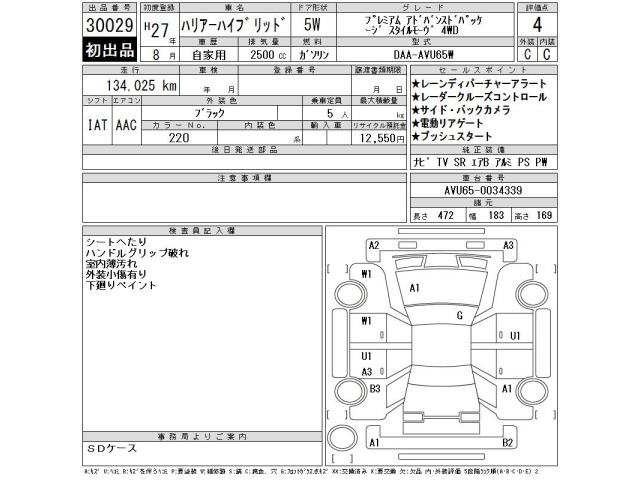 Toyota HARRIER 2015 8479324-2