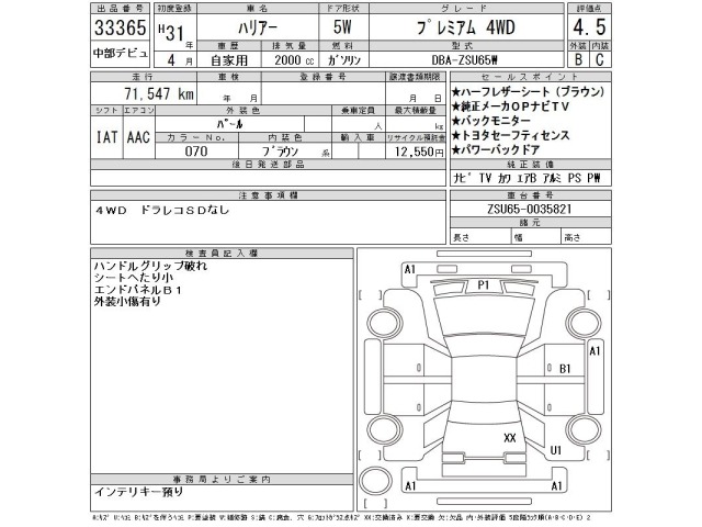 Toyota HARRIER 2019 8479378-2