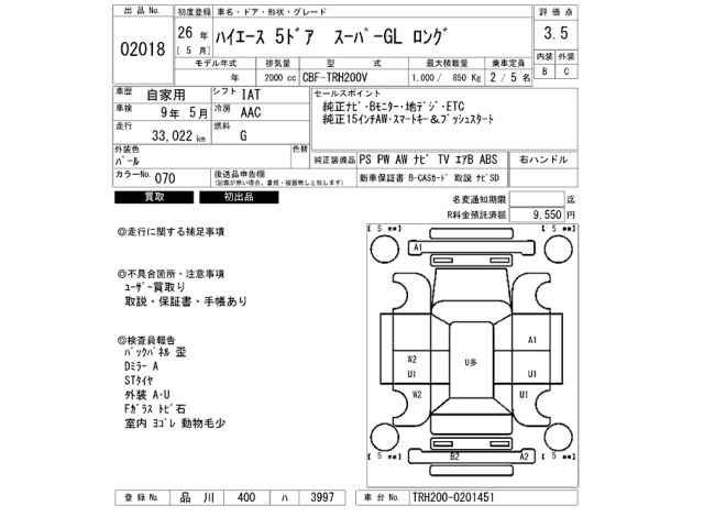 Toyota HIACE VAN 2014 8506613-2