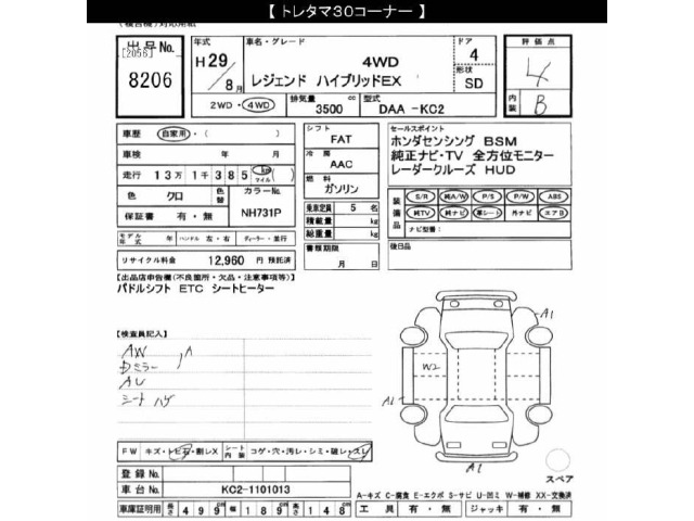 Honda LEGEND 2017 8510334-2
