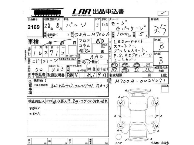 Toyota PASSO 2016 8499906-2