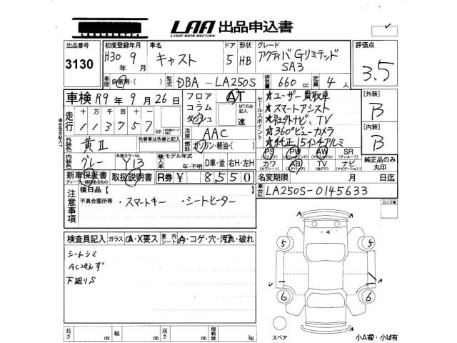 Daihatsu CAST 2018 8512888-2
