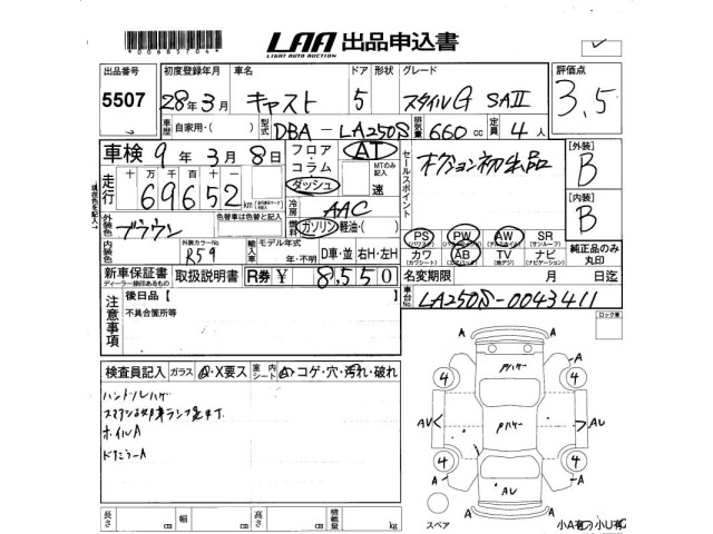 Daihatsu CAST 2016 8512889-2