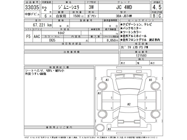 Suzuki JIMNY SIERRA 2020 8512150-2