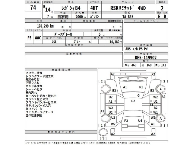 Subaru LEGACY B4 2002 8513378-2