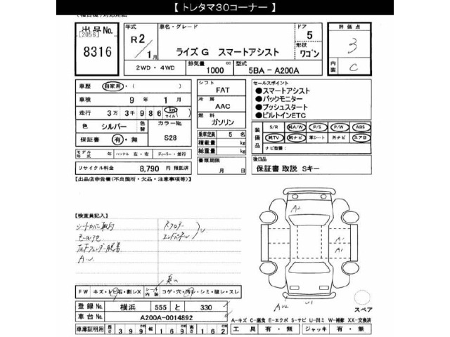 Toyota RAIZE 2020 8511341-2