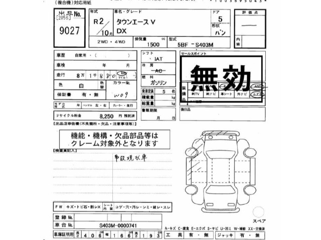 Toyota TOWNACE VAN 2020 8512956-2