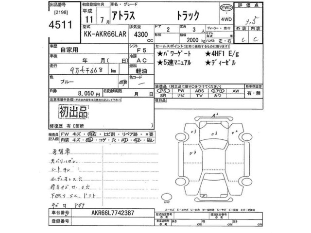 Nissan ATLAS 1999 8568718-2