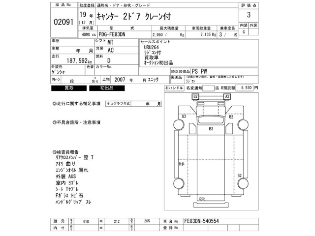 Mitsubishi CANTER 2007 8582481-2