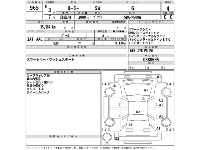 Toyota ROOMY 2021 8581634-2